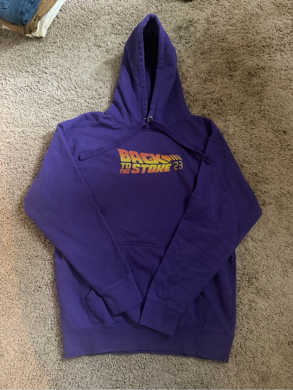 Casey Willax 'Back to the Stoke' Graphic Hoodie Size Large